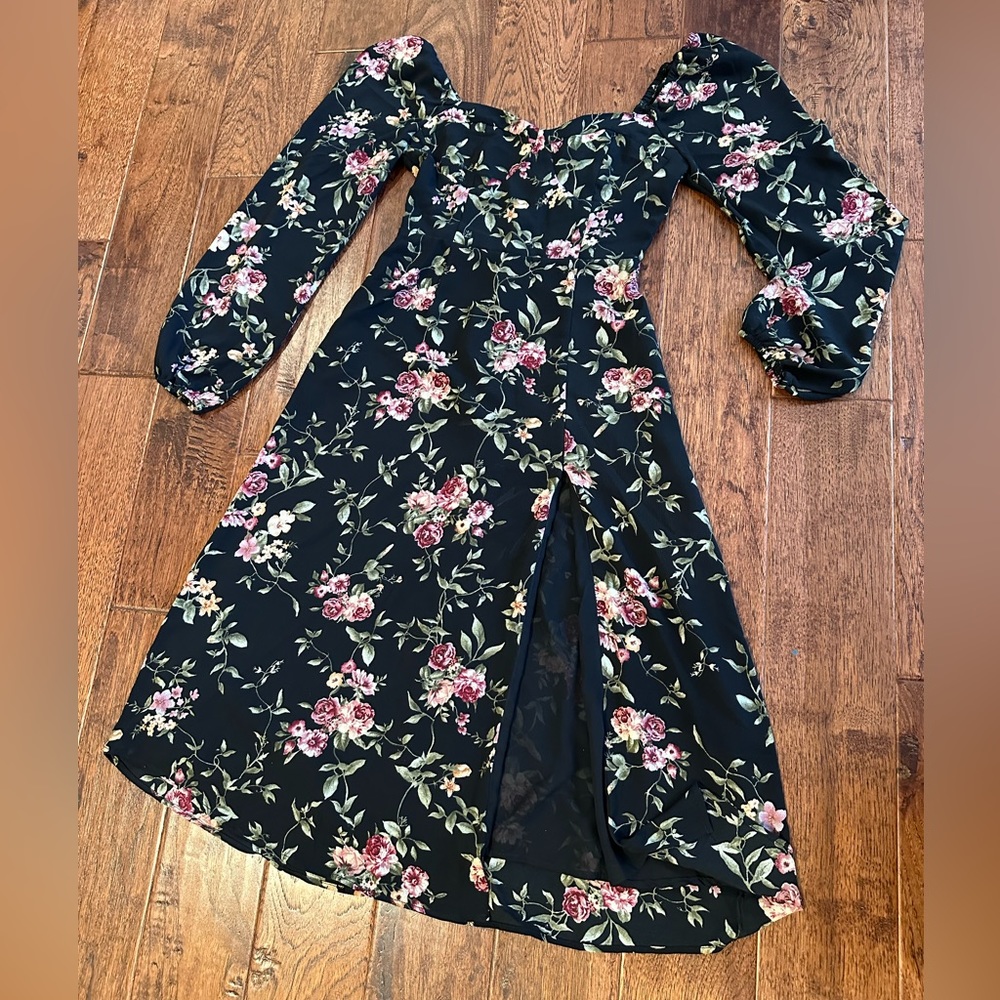 Forever 21 Floral Dress with slit